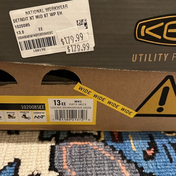 NWT KEEN Detroit XT MID WP steel toe. Men’s size 13EE. Work boots. Brown leather - Picture 10 of 13